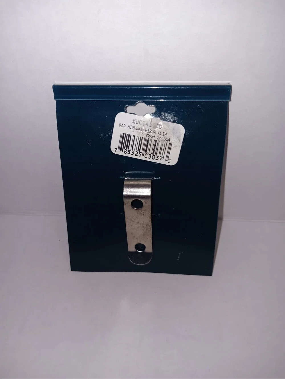 Dad Please Drive Safely Auto Visor Clip – Silver